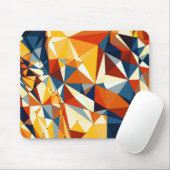 Tapis De Souris Filet de triangles multicolores (Avec souris)