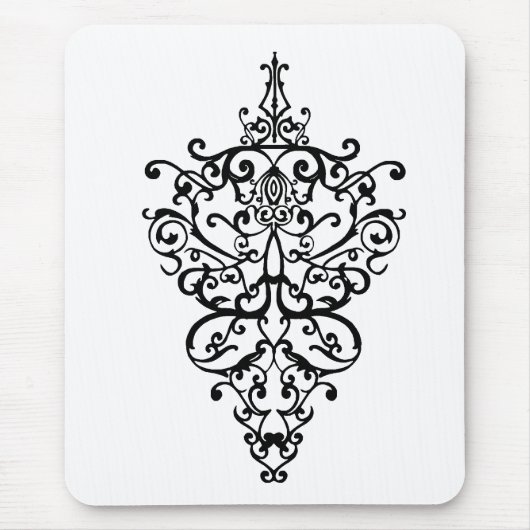 Tapis De Souris Filigree noir (Devant)