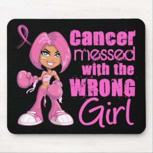 Tapis De Souris Fille 1 de combat de cancer du sein