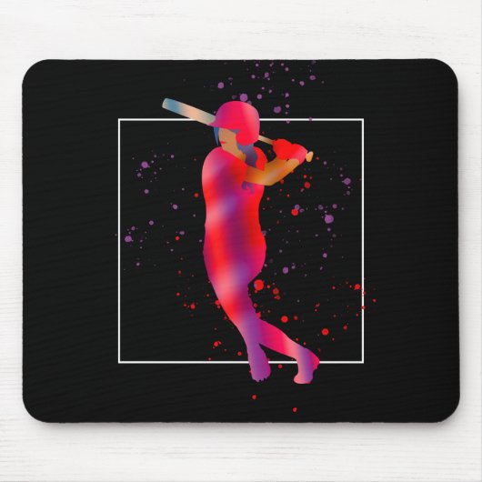 Tapis De Souris Fille à Bat (Devant)