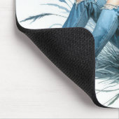 Tapis De Souris Fille Ado avec chat animal (Coin)