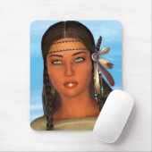 Tapis De Souris Fille amérindienne (Avec souris)