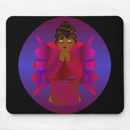 Tapis De Souris "Fille ange" Mousepad (Devant)