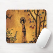 Tapis De Souris Fille asiatique ~ Mousepad (Avec souris)