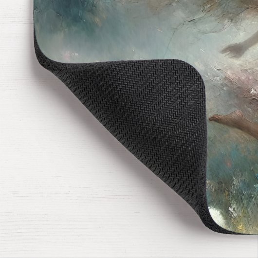 Tapis De Souris Fille Avec Dandelion Fluffy (Coin)