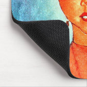 Tapis De Souris Fille avec Pigtails, Modigliani (Coin)