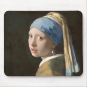 Tapis De Souris Fille avec une perle (Devant)