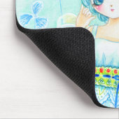 Tapis De Souris Fille bleue mignonne de fée d'anime (Coin)