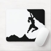 Tapis De Souris fille boulderer et Matterhorn (Avec souris)