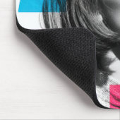 Tapis De Souris Fille Chic Rétro Pop Art (Coin)