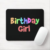 Tapis De Souris Fille d'anniversaire (Avec souris)