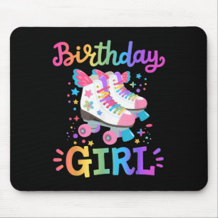 Tapis De Souris Fille d'anniversaire Patins à roulettes Patineur E