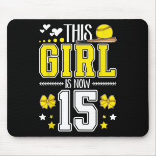 Tapis De Souris Fille de 15 ans pour un doux anniversaire Douce jo