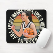 Tapis De Souris Fille de basket-ball (Avec souris)