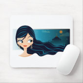 Tapis De Souris Fille de Bollywood (Avec souris)