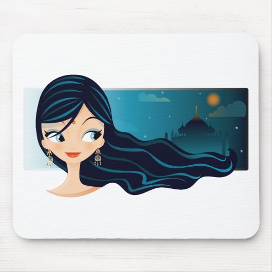 Tapis De Souris Fille de Bollywood (Devant)