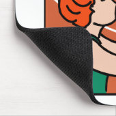 Tapis De Souris Fille de boule de volée (Coin)