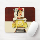 Tapis De Souris Fille de couverture (Avec souris)