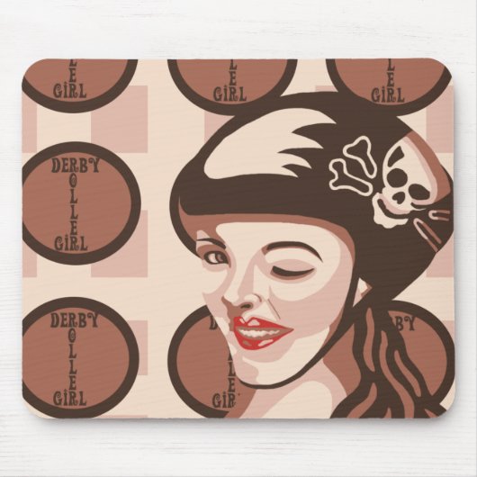 Tapis De Souris fille de Derby de rouleau (Devant)