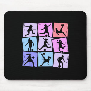 Tapis De Souris Fille de football Enfants Femmes