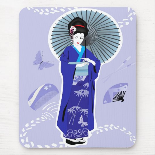 Tapis De Souris Fille de geisha Mousepad (Devant)
