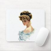 Tapis De Souris Fille de Harrison Fisher dans le bleu (Avec souris)