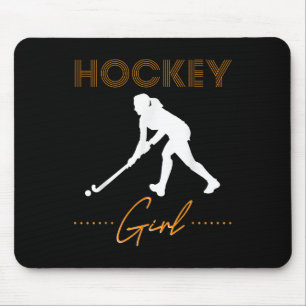 Tapis De Souris Fille de hockey Cadeau de hockey sur gazon Joueuse