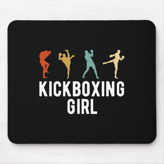 Tapis De Souris Fille de kickboxing Kickboxer  (Devant)