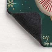 Tapis De Souris Fille de Noël Vintage, Snowflakes (Coin)