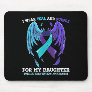Tapis De Souris Fille de sensibilisation à la prévention du suicid