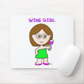 Tapis De Souris fille de vin (Avec souris)