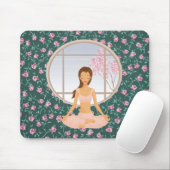 Tapis De Souris fille de yoga (Avec souris)