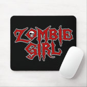 Tapis De Souris Fille de zombi (Avec souris)