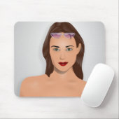 TAPIS DE SOURIS FILLE D'ÉTÉ (Avec souris)