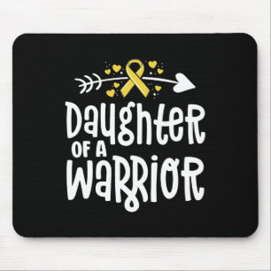 Tapis De Souris Fille D'Un Guerrier Cadeau Famille Enfance Cancer
