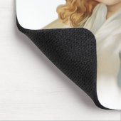 Tapis De Souris Fille en Bonnet Vert (Coin)