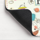 Tapis De Souris Fille et garçon jouant par le tableau noir (Coin)