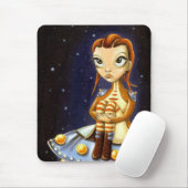 Tapis De Souris Fille étrangère (Avec souris)