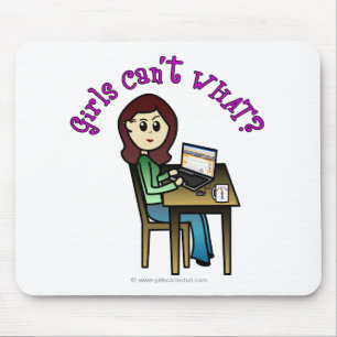 Tapis De Souris Fille informatique légère