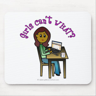 Tapis De Souris Fille informatique noire