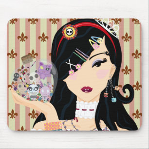 Tapis De Souris Fille Mayumi de Harajuku