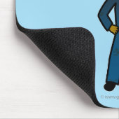 Tapis De Souris Fille mécanique noire (Coin)