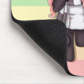Tapis De Souris Fille mignonne de panda d'Anime d'arc-en-ciel (Coin)