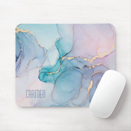 Tapis De Souris Fille moderne Élégant Nom simple (Avec souris)