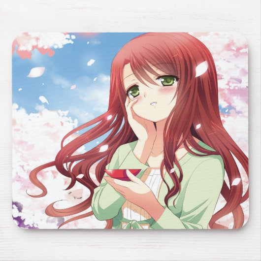 Tapis De Souris Fille Mousepad d'Anime de Hanami (Devant)