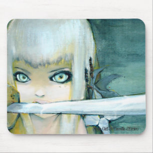 Tapis De Souris Fille Mousepad de Ninja de chardon de lait