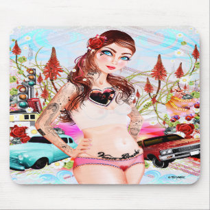 Tapis De Souris "Fille" Mousepad de plage de Venise