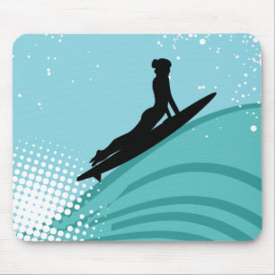 Tapis De Souris Fille Mousepad de surfer