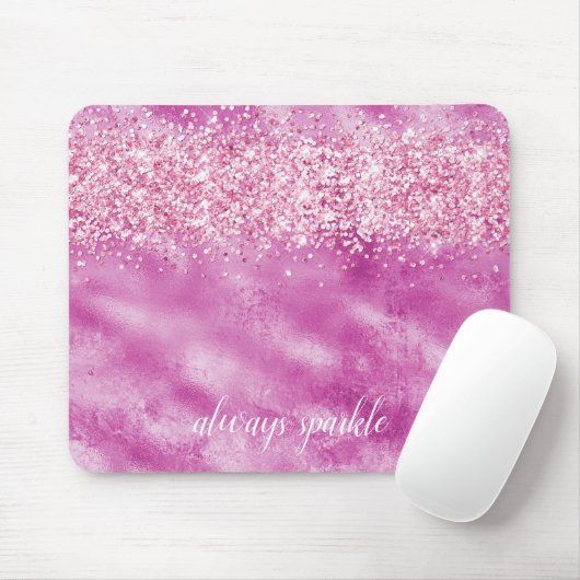 Tapis De Souris Fille Parties scintillant rose Glam Sparkle (Avec souris)