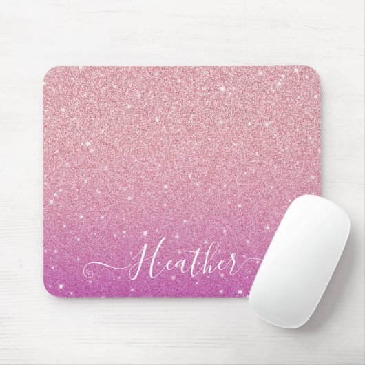 Tapis De Souris Fille Parties scintillant rose Mousepad (Avec souris)